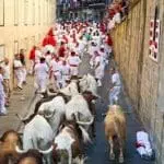 The running of the bulls Madrid